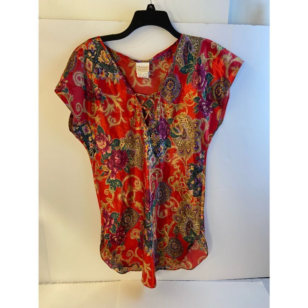 Vintage intimate‎ moods pj gown USA Medium M red